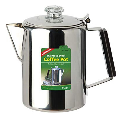 Cafetera Acero Inoxidable 9 Tazas Coghlan's, Plata