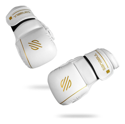 Sanabul Guantes Gold Strike Puffy Mma (blanco, Mediano)