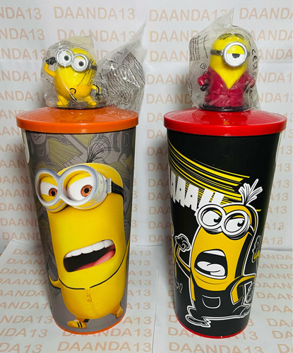 Set 2 Vasos Con Figurín Minions Nace Un Villano Cinemex