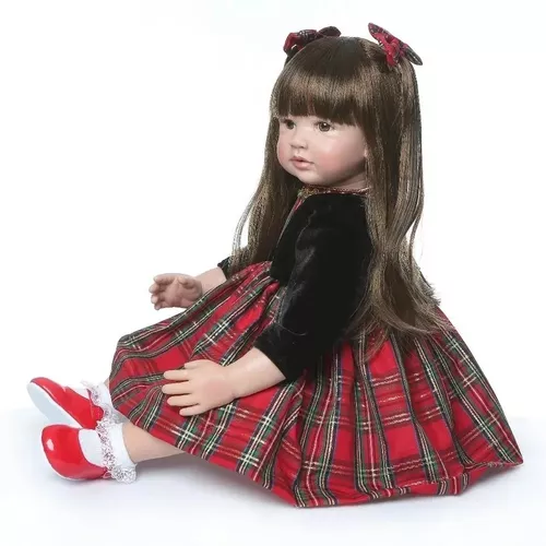 BEBÊ REBORN MEGA REALISTA OLIVIA ORIENTAL ESTREMAMENTE REAL CABELO