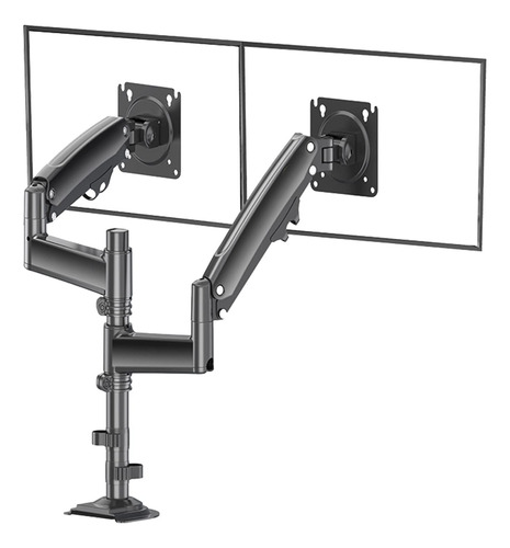 Soporte Para Monitor Computadora Brazo Doble Resorte C Base