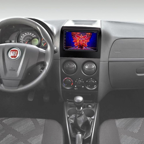 Moldura Painel Fiat Palio Fire Way 14 15 16 17 18 19 2din Cd