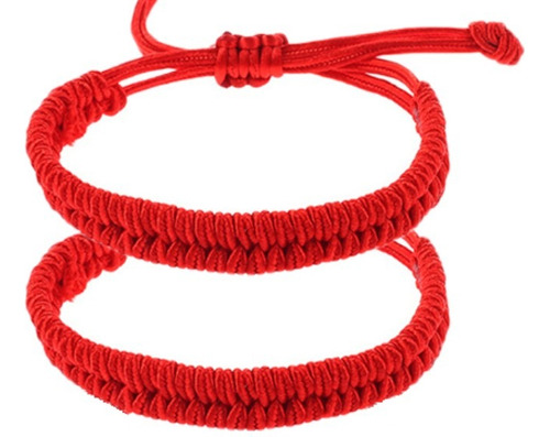 Duo Pulseras Parejas Novios Hilo Rojo Destino B345 Enamorado