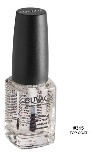 Imagen 1 de 3 de Esmaltes De Uñas Tradicional Sin Tacc Cuvage Pro Keratine Color #315 Top coat