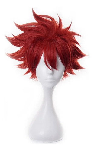 Juego De Anime Sk8 The Infinity Reki Short Red Cosplay Wig S