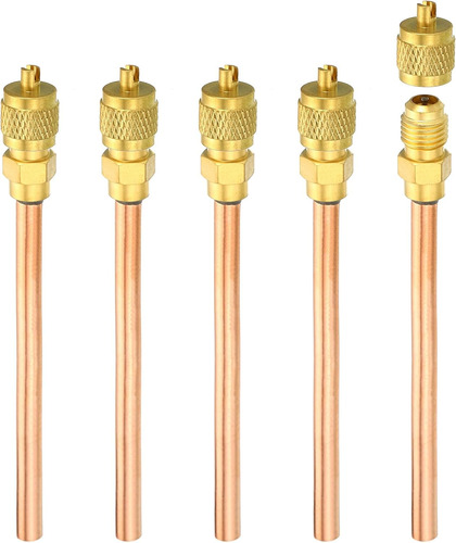 Válvula De Acceso De Servicio Sae De 1/4 Pulgadas X 1/4 PuLG