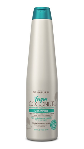 Be Natural Shampoo Virgin Coconut restauracion Total 350ml