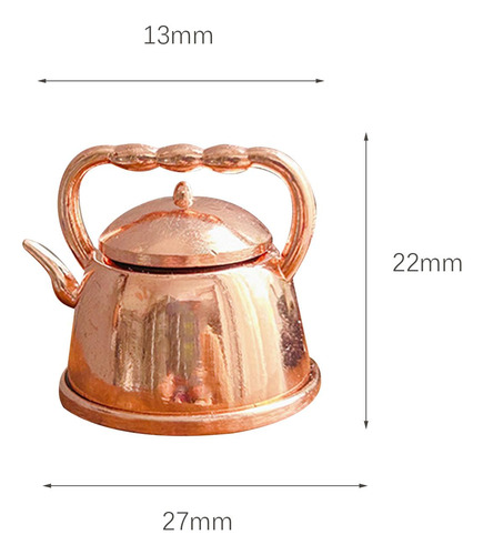 Tetera En Miniatura, Accesorios De Cocina, Tetera De Rosa