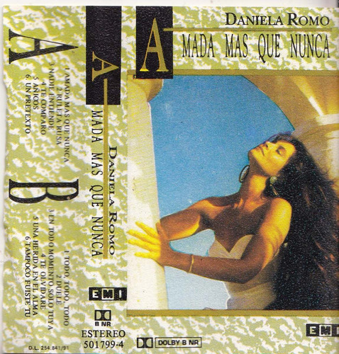 1991 Daniela Romo Cassete Uruguay Raro Amada Mas Que Nunca