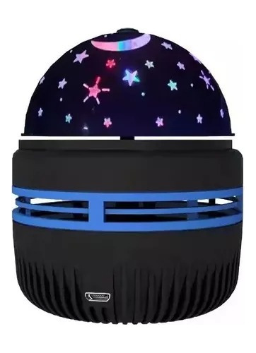 Veladora Media Bola Diseño Estrellita Y Lunas Recargable Usb