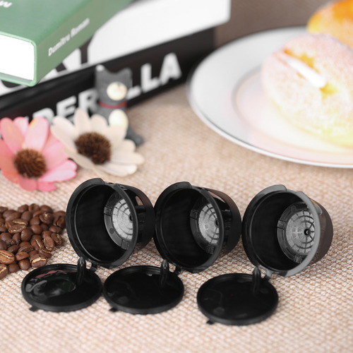 Juego De Cápsulas De Café Reutilizables De 3 Piezas Con Cuch