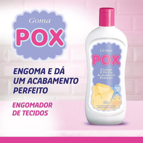 Imagem 2 de 7 de Facilitador Passar Roupas Goma Pox 200ml
