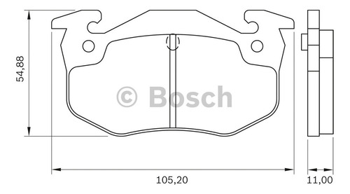 Imagen 5 de 8 de Pastillas De Freno Trasera Citroen Xsara/saxo/zx