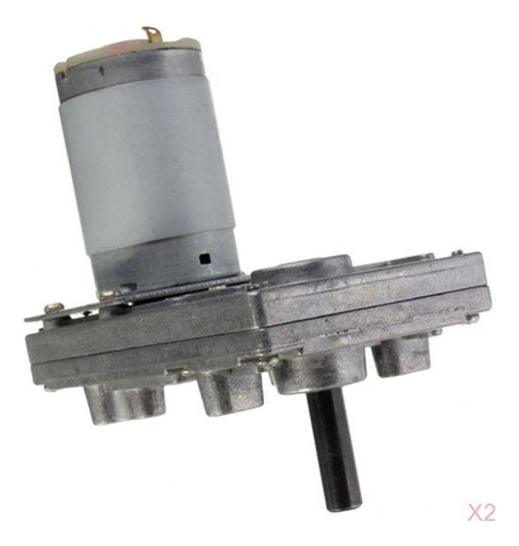 Motor De Engranaje Alto De 2 X Dc 12 V-24 V, 10/20/40/80 Rpm