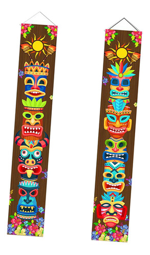 Banner Hawaiian Luau Create Atmosphere Para Fiesta De