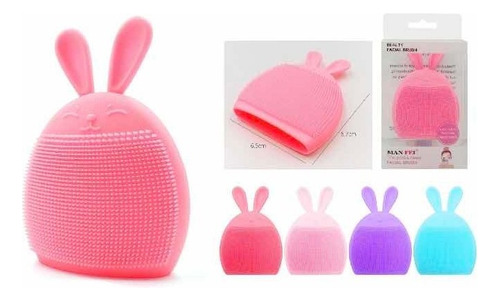 Cepillos De Limpieza Facial Manual Silicona Conejo 6 Pck