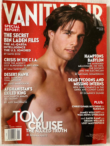 Revista Vanity Fair Usa / Tom Cruise Enero 2002 Impecable