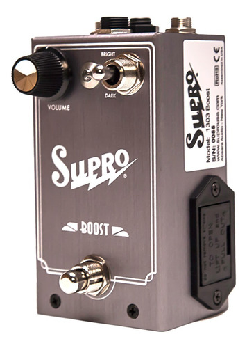 Supro Boost Pedal Made In Usa Palermo Color Gris