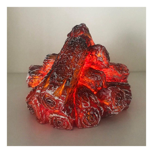 Lámpara Led De Carbón De Imitación De Chimenea, Reutilizable