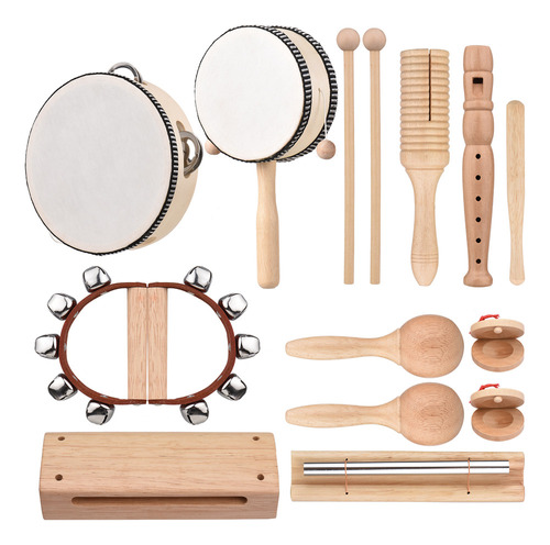 Instrumentos De Percusión: Educación En Madera Para Niñas Y