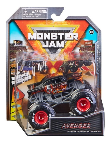 Vehículo Monster Jam Avenger Serie 23 1:64 Metal 