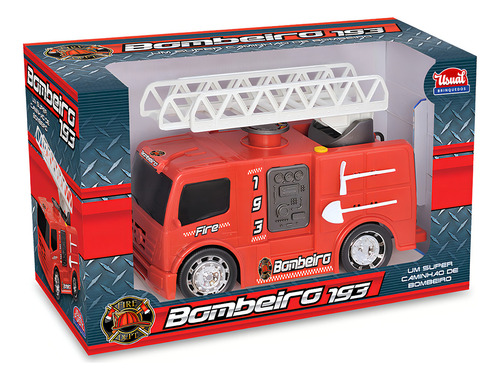 Brinquedo Caminhão De Bombeiros Gigante Completo