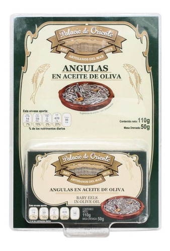 Angula Natural Palacio De Oriente En Aceite De Oliva 110 Grs