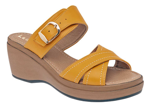 Sandalias Dama Lady One Amarillo 116-948