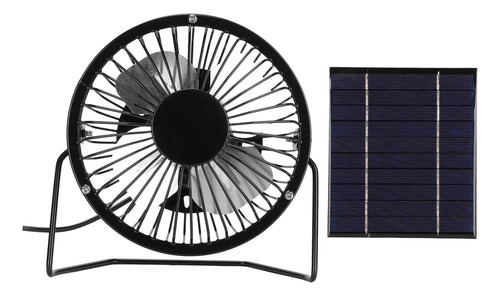 Mesa Recargable Portátil Con Ventilador De Panel Solar De 2,