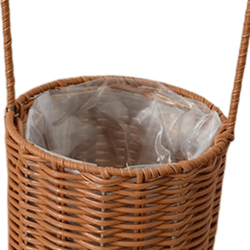 Cesta De Picnic De Mimbre Hecha A Mano Con Asa Para Despensa