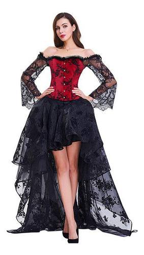 Vestido Estilo Corsé Steampunk Para Mujer, Estilo Victoriano