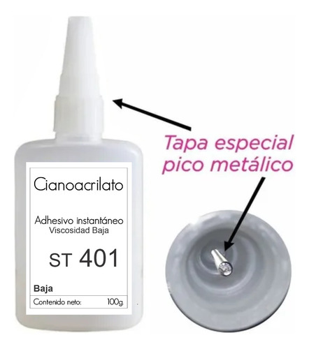 Adhesivo Pegamento100gr Líquido Multiuso Ciano Cianoacrilato