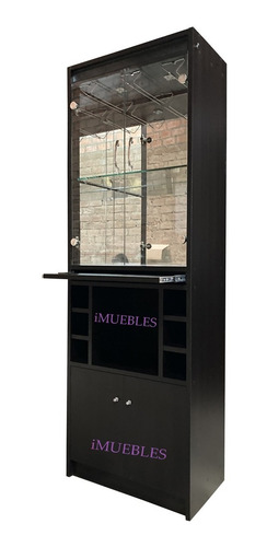 Imagen 8 de 9 de Bar Vitrina, Mueble Bar Vinera Cava Con Luces Led Rgb.