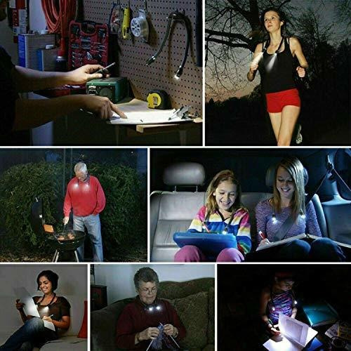 Imagen 7 de 9 de Vjk Cuello Luz De Lectura Luz De Libro Para Leer En La Cama