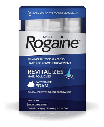 Rogaine Foam Exjenp, Suministro Para 6 Meses