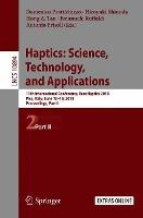 Libro Haptics: Science, Technology, And Applications : 11...