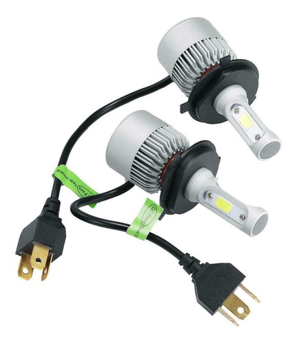 Imagen 2 de 9 de Kit Lámparas Led Cree S6 Plus 44000 Lm H4 H7 H1 H3 H11 A-vip