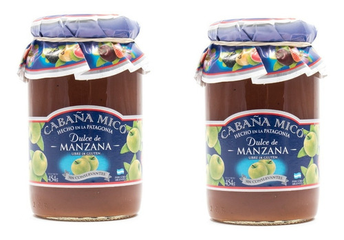 Mermelada De Manzanas 454 Grs Cabaña Micó - Sin Tacc X2