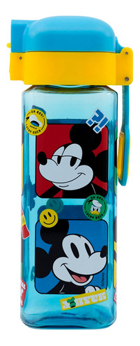 Botella Infantil Mickey Safety Lock De 550 Ml Color Azul