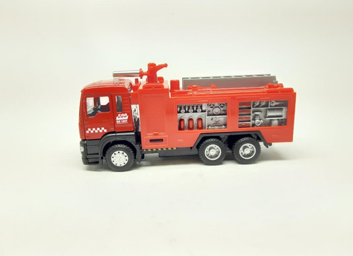 Caminhão Corpo De Bombeiros Som Luzes Miniatura Escala 1/50