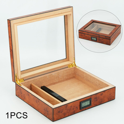 Umidificador De Cigarro De Madeira, Caixa De Armazenamento