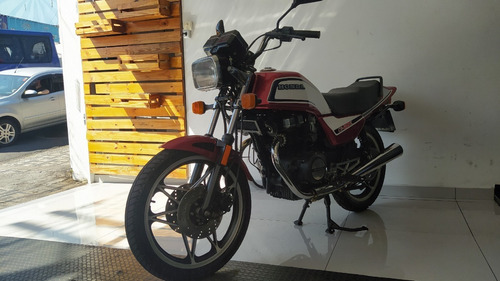 Imagem 3 de 8 de Honda Cb 450 E Vermelha 1984 Impecável Placa Preta