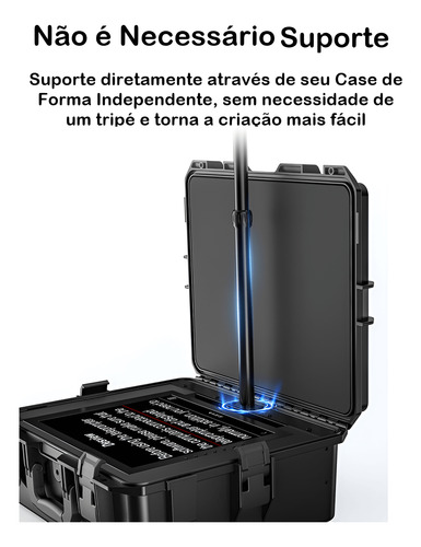 Teleprompter Portátil Desview Tp300 Monitor 19' Hdmi Sdi