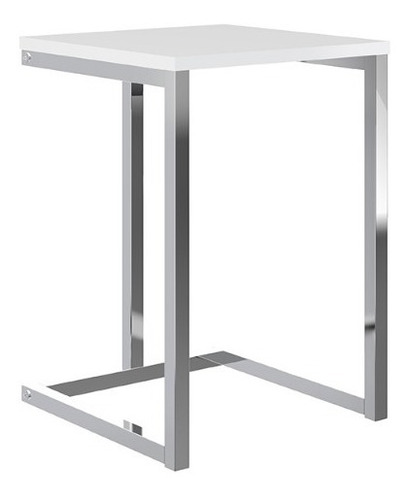 Set 2 Taburetes Home Design Blanco Cromado