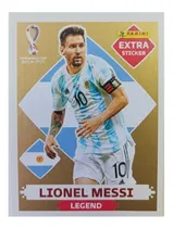 Comprar Figurita Extra Sticker Lionel Messi Gold Oro Mundial 2022