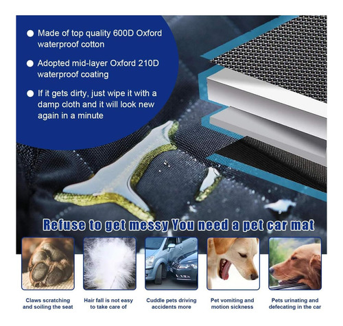 Ziciner Funda Para Perro Para Asiento Delantero De Coche, De