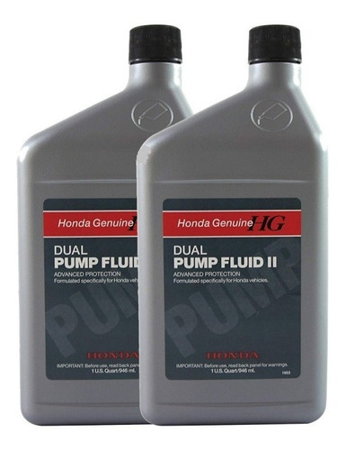 Pack X2 Aceite Diferencial Dual Pump Fluid Il Honda Original