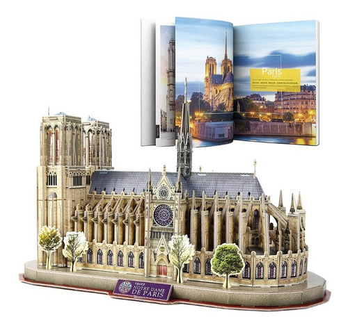 Imagen 2 de 6 de Puzzle 3d Catedral De Notre Dame De Paris Original Natgeo