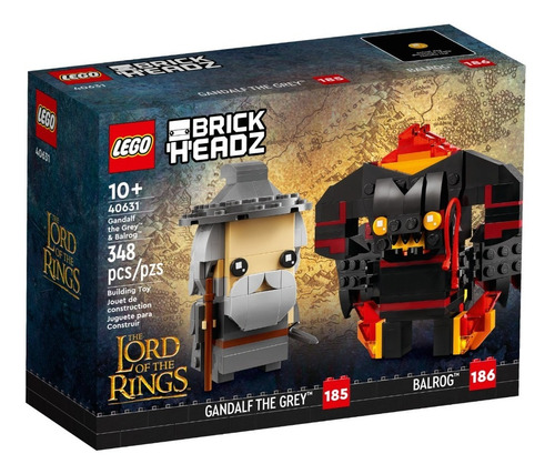 Lego Brick Headz Lord Of The Rings Gandalf Y Balrog 40631