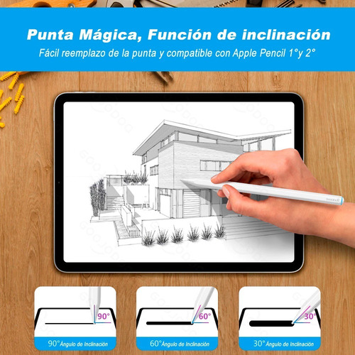 Imagen 5 de 10 de Lapiz Pencil Inalambrico Para iPad Decima Generacion M1 M2